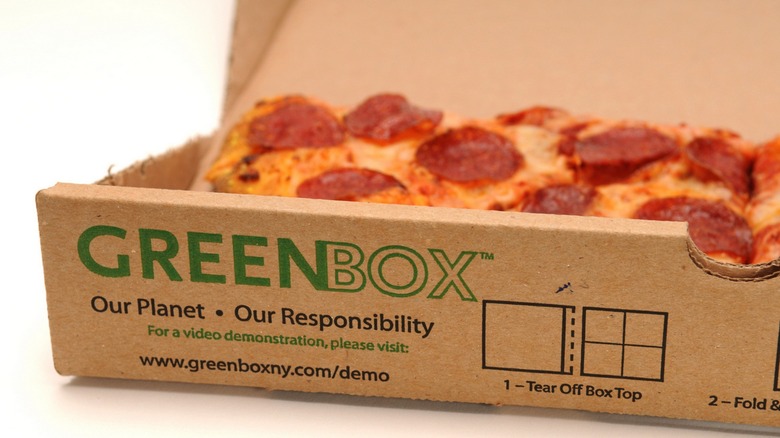 Pizza inside GreenBox