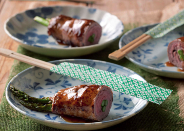 Grilled Beef Stuffed With Asparagus Recipe