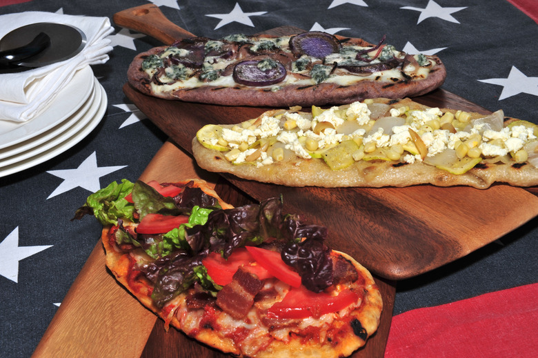 Red, White, and Blue Pizzas for Memorial Day