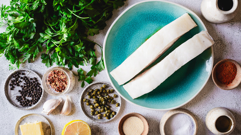 sea bass caper sauce ingredients