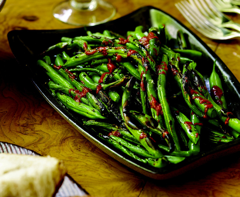 Grilled Green Beans With Harissa Recipe