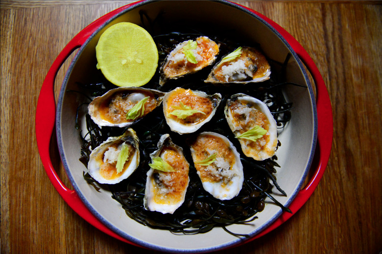 Grilled Oysters With Bloody Mary Butter Recipe