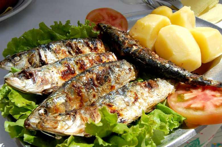 Grilled Sardines, Charred Lemon & Chiles