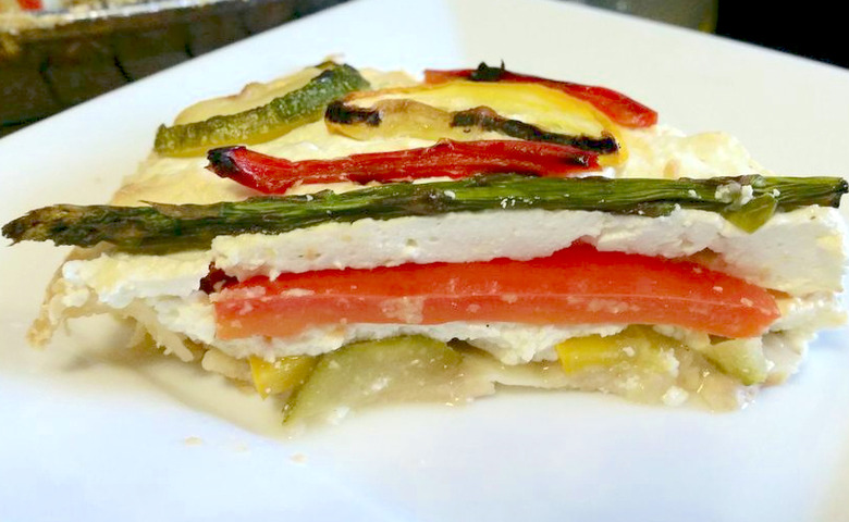 Grilled Summer Vegetable Pie With Lemon Ricotta Recipe