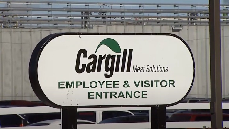 Entry sign outside Cargill Meat Solutions Fort Morgan facility