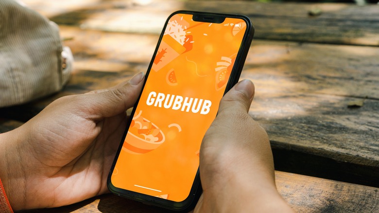 grubhub app on phone