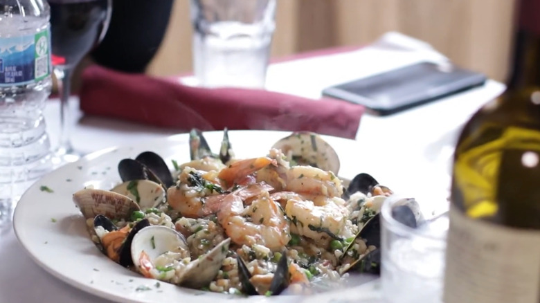 Plate of food at La Scarola in Chicago