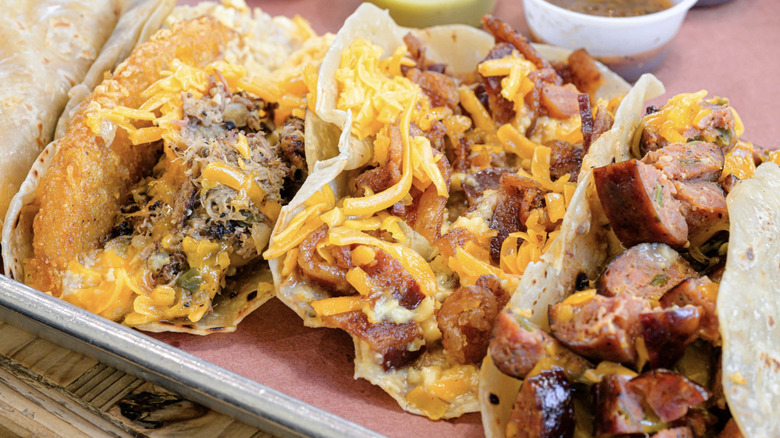 tacos sold at The Pit Room.