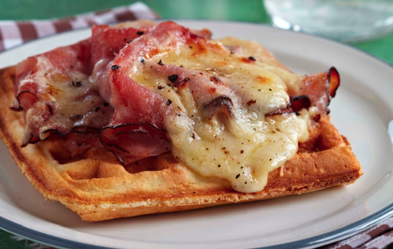 Ham And Gruyère Waffle Tartines Recipe