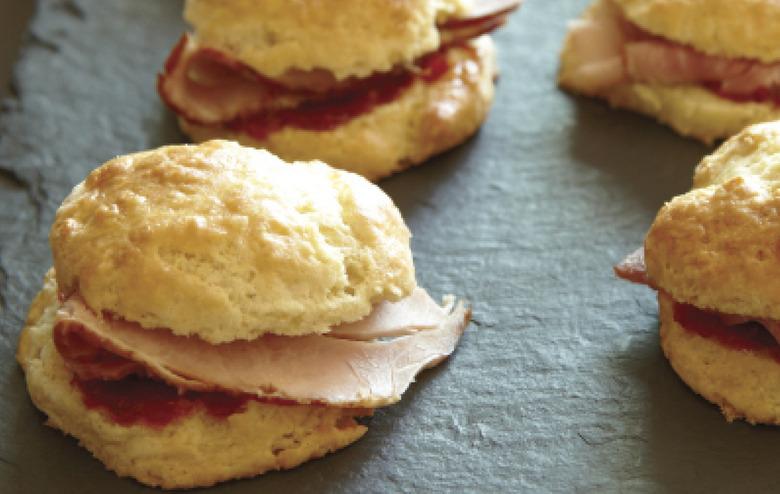 Ham Biscuit Sliders With Hot Pepper Jam