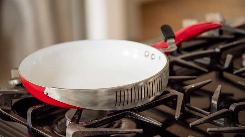 Handy Pan on a stove