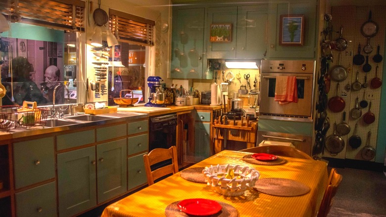 a museum recreation of Julia Child's home kitchen