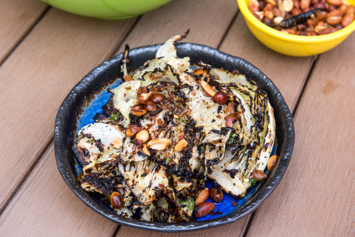 Harold Dieterle's Grilled Cabbage With Chili Lime Vinaigrette