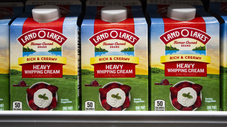 Heavy cream for sale.
