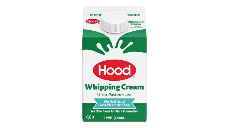 A pint of whipping cream.