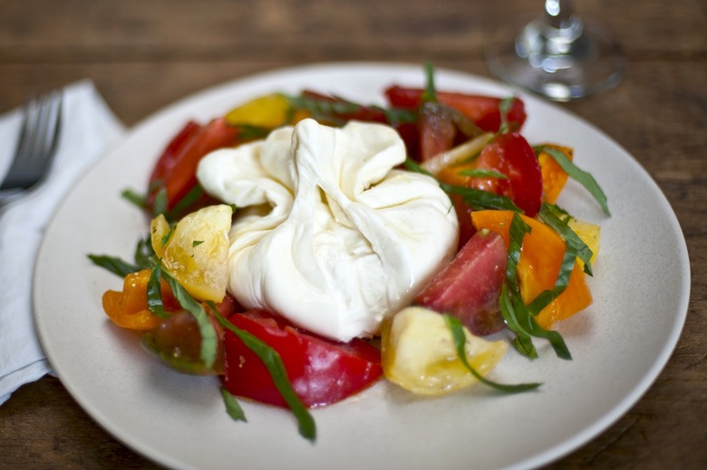 Heirloom Caprese Salad with Burrata Recipe