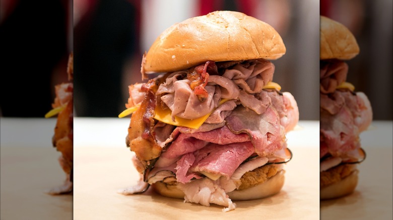Arby's Meat Mountain sandwich.