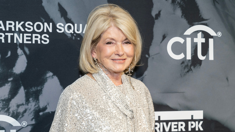Martha Stewart on the red carpet of an event