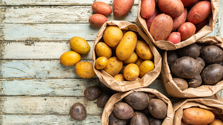 Different types of potatoes