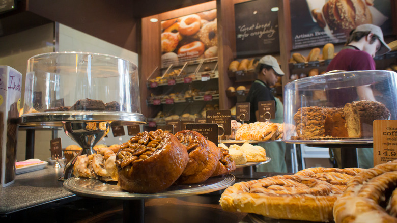 Panera baked goods on display