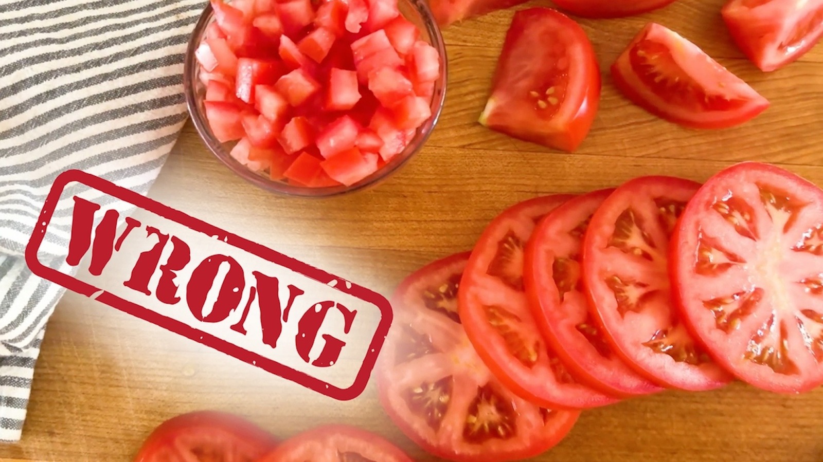 Here's Why You Can Never Seem To Cut A Tomato Properly