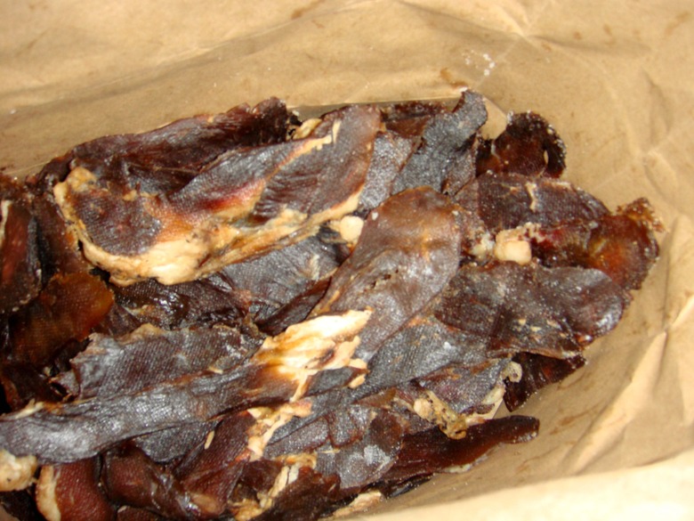 Homemade beef jerky