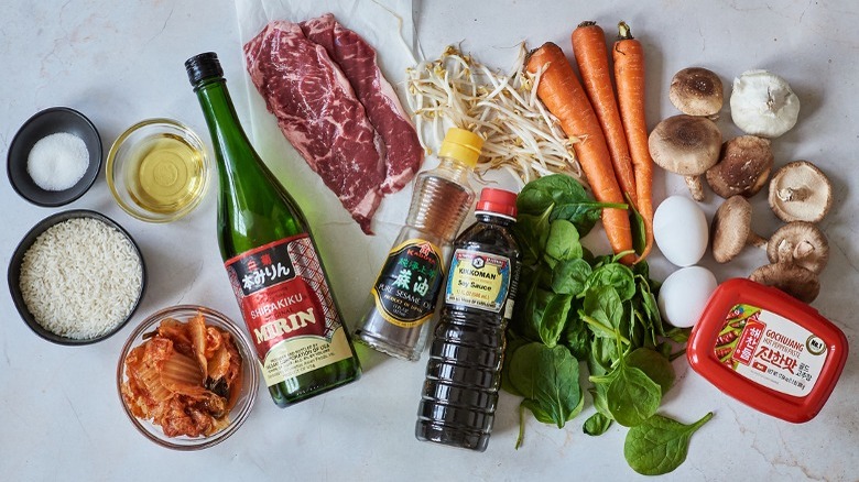 korean bibimbap ingredients