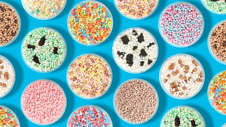 Dippin' Dots cups in different flavors