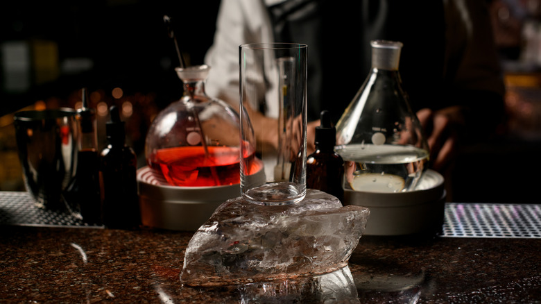 bartender serving creative drink