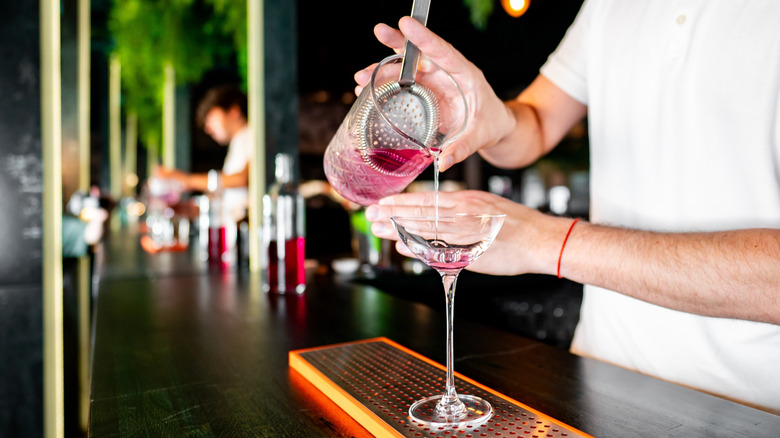 bartender preparing drink