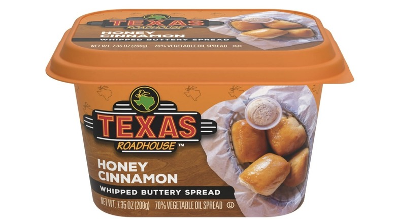 Texas Roadhouse Honey Cinnamon buttery spread container