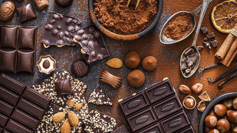 Assortment of chocolates