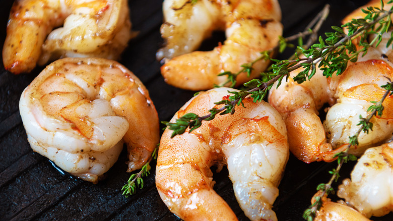 shrimp scampi with fresh thyme