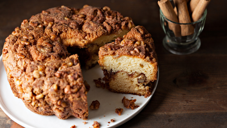 coffee cake on plate