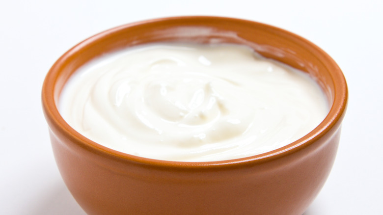 bowl of sour cream