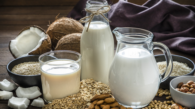 Assorted dairy-free milks