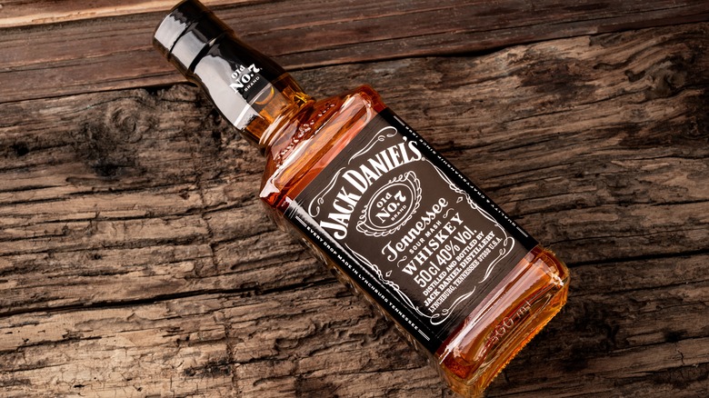 Bottle of Jack Daniel's Tennessee whiskey