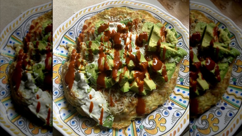 Savory bread pancakes