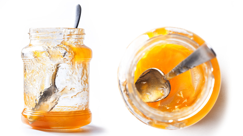 Empty jelly jars