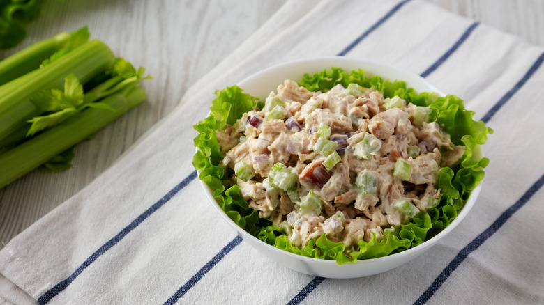 Chicken salad in bowl