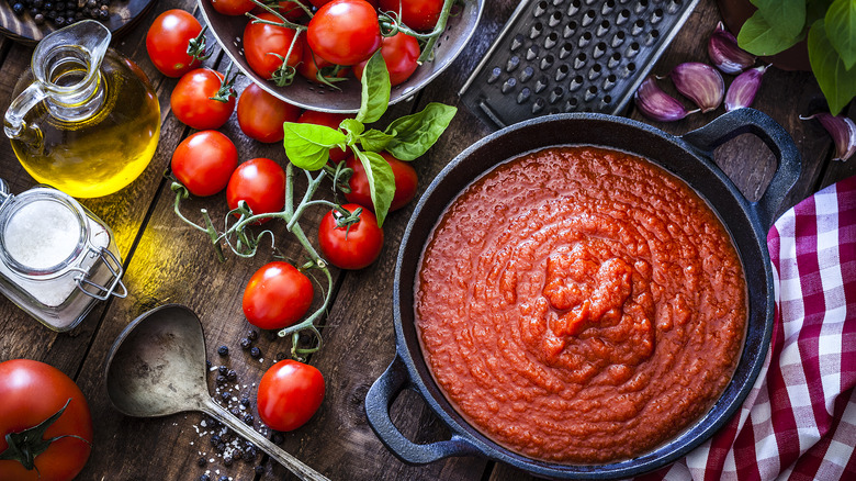 homemade marinara sauce