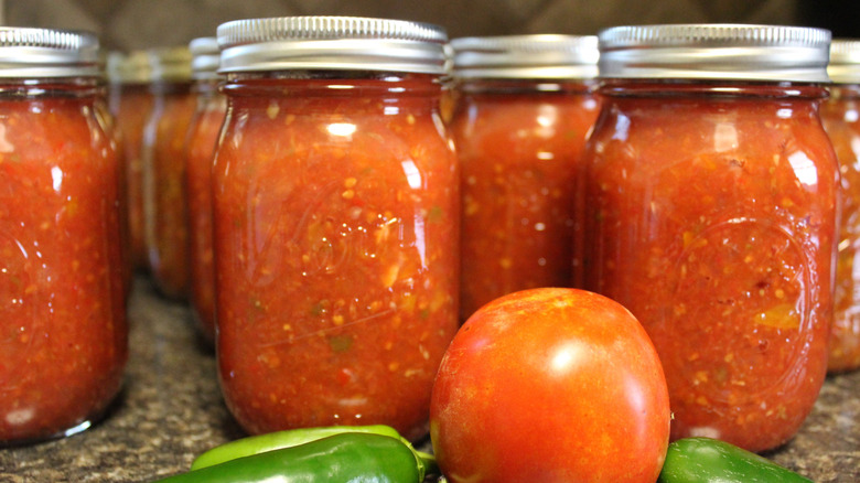 jars of salsa