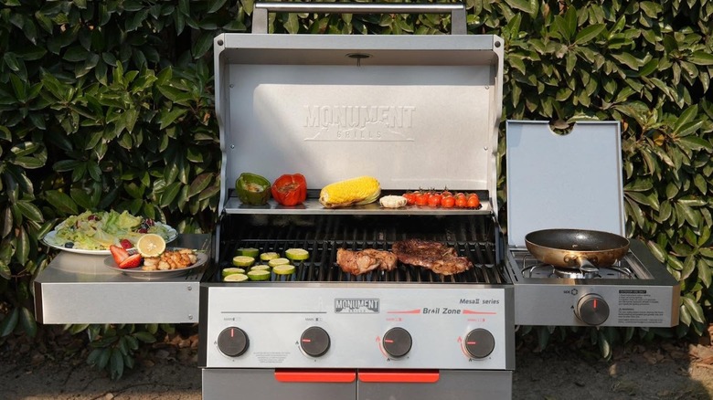 Pictured Monument Gas grill.