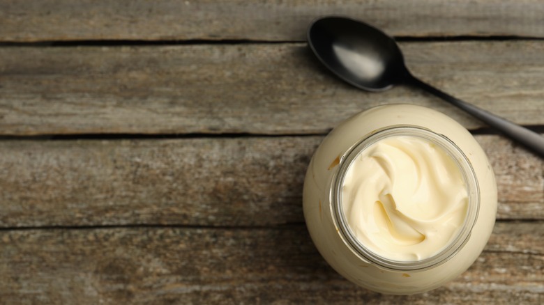 Jar of mayonnaise