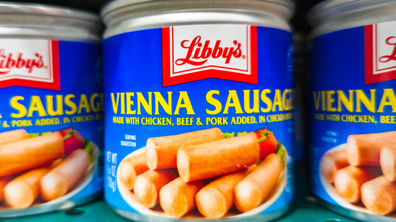 Cans of Libby's Vienna sausages