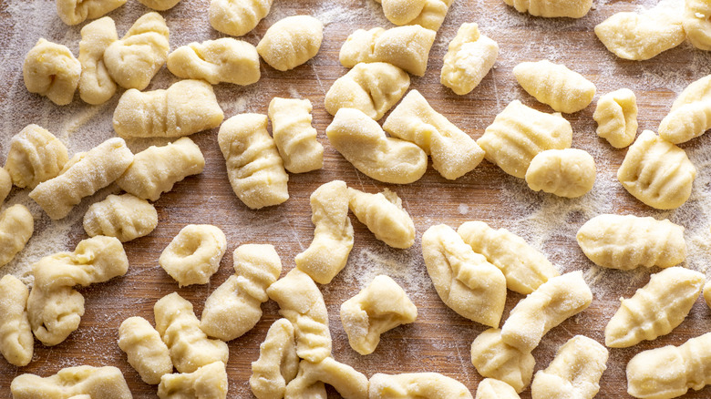 A photo of uncooked gnocchi