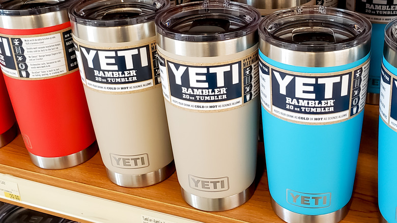 Yeti water bottles.