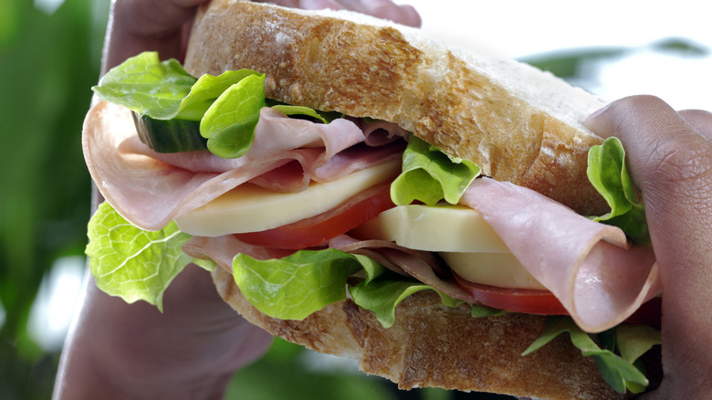 Sandwich close up