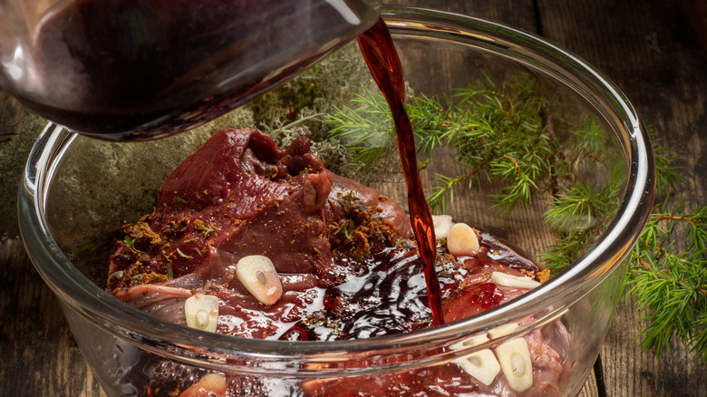 meat marinade with red wine