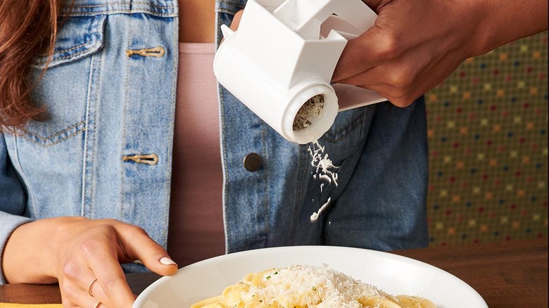 Cheese grater at Olive Garden